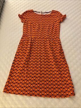 Boden patterned dress with pockets 4p